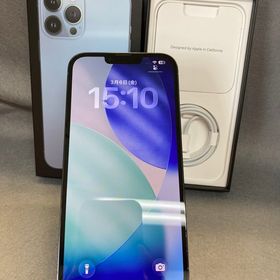 美品 国内版 SIMフリー iPhone13 Pro Max 128GB シエラブルー色