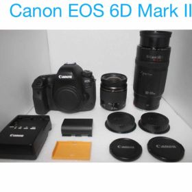 一眼レフ Canon EOS 6D Mark II標準&望遠ダブルレンズセット