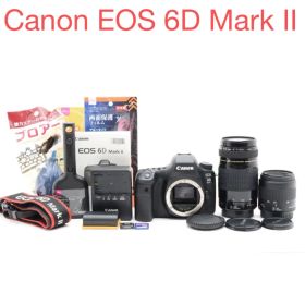 保証付き/Canon EOS 6D Mark II標準&望遠ダブルレンズセット