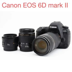 一眼レフカメラ Canon EOS 6D Mark II標準&望遠レンズセット