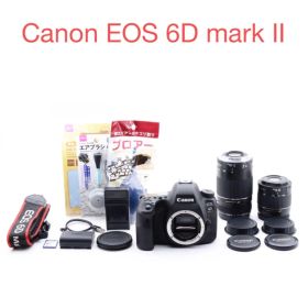 保証付きCanon EOS 6D Mark II 標準&望遠ダブルレンズセット