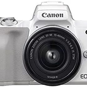 キヤノン EOS Kiss M (ホワイト/ミラーレス一眼カメラ) EOSKISSMWH1545ISLK