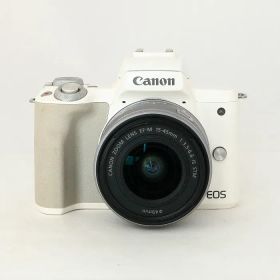 【中古】(キヤノン) Canon EOS KISS M/EF-M15-45 IS STM キツト ホワイト