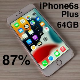 iPhone6s Plus 64GB ROSEGOLD バッテリー87% SIMフリー