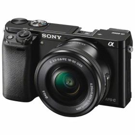 【中古】SONY ミラーレス一眼 α6000 パワーズームレンズキット E PZ 16-50mm F3.5-5.6 OSS シルバー ILCE-6000L S