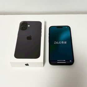 アップル(Apple)のiPhone16 ブラック 512GB SIMフリー 本体 開封後動作確認のみ(スマートフォン本体)