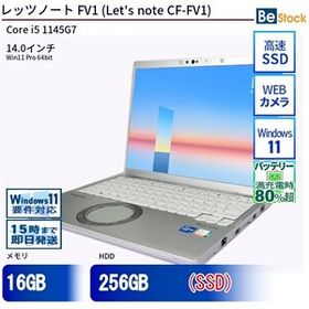 中古 ノートパソコン Panasonic / パナソニック Let's note / レッツノート FV1 CF-FV1 CF-FV1RDAKS Core i5 メモリ：16GB 6ヶ月保証