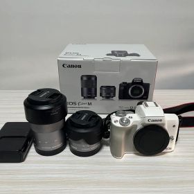 Canon EOS Kiss M ダブルズームキット ホワイト