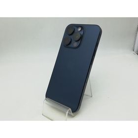 【中古】Apple 国内版 【SIMフリー】 iPhone 15 Pro 512GB ブルーチタニウム MTUL3J/A【秋葉3号】保証期間１ヶ月【ランクC】