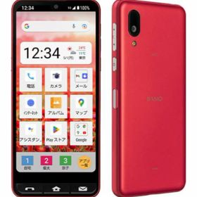 【中古】【安心保証】 SHARP BASIO active SHG09[64GB] UQモバイル レッド