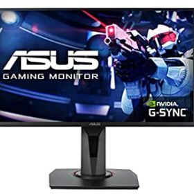 【中古】(非常に良い)ASUS 24．5型ワイド液晶ディスプレイ PROFESSIONAL GAMING ブラック VG258QR