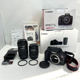 【2-000168】 Canon EOS Kiss X8i ダブルズームキット べたつきなし 美品 キャノン イオスキス