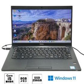 1円~ 中古美品 Wi-Fi有 高速SSD搭載 ノートパソコン DELL Latitude 7390 Core i5 8250U 8GB 256G 無線 カメラ Windows11 Office済 即使用可