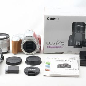 キヤノン Canon EOS Kiss X9 EF-S18-55 IS STM レンズキット シルバー 付属品完備 元箱◇49870