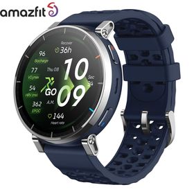 アマズフィット AMAZFIT スマートウォッチ Active 3 Premium アトラスブルー 腕時計 メンズ レディース GPS ランニング マラソン ウェア