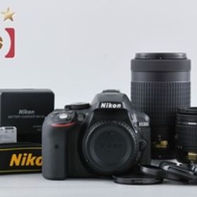 【中古】Nikon ニコン D5300 AF-P ダブルズームキット ブラック シャッター回数僅少