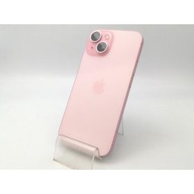 【中古】Apple au 【SIMフリー】 iPhone 15 256GB ピンク MTMP3J/A【大阪堂島】保証期間１ヶ月【ランクC】