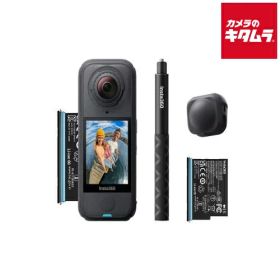 Insta360 X4 Air Starter Bundle Graphite Black（CINSAAFA-SE03） ビデオカメラ 4K 小型 高画質 ウェアラブル 全天球360度カメラ 《納期約1ヶ月》