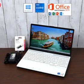 ★2022年製造 良品★ 富士通 LIFEBOOK AH50/G| windows11| 第11世代 Core i7-1165G7| 16GB| SSD 512GB| Microsoft Office| カメラ| 白| 576