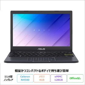 ASUS Vivobook Go 12 ノートパソコン E210KA-N441BWS Windows11 S モード Celeron N4500 メモリ4GB eMMC128GB 11.6インチ メーカー再生品Sランク