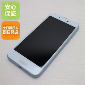 安心保証 新品同様 UQmobile AQUOS sense ブルー 本体 白ロム