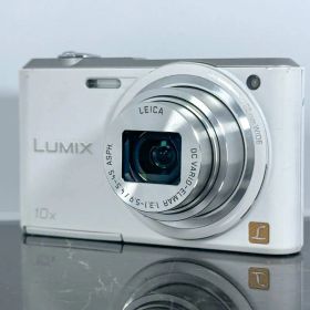 Panasonic LUMIX DMC-SZ3 ホワイト コンデジ デジカメ 10倍ズーム 手ブレ補正 スリム 軽量 1610万画素 可愛い 白 旅行 日常撮影 マクロ5cm HD動画