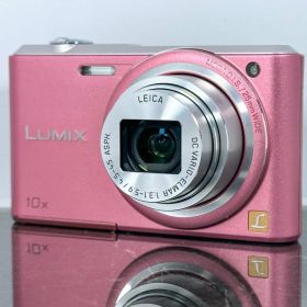 【美品】Panasonic LUMIX DMC-SZ3 ピンク コンデジ デジカメ 10倍ズーム 手ブレ補正 スリム 軽量 1610万画素 可愛い 白 旅行 日常撮影 マクロ5cm HD動画