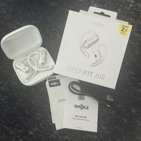 ショック(SOHK)の【新品】SHOKZ イヤホン OPENFIT AIR WHITE(ヘッドフォン/イヤフォン)