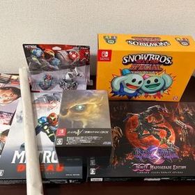 【新品未開封・美品】ニンテンドースイッチ 限定版豪華セット＋アミーボ+おまけ スノーブラザーズ メトロイド ベヨネッタ 女神転生