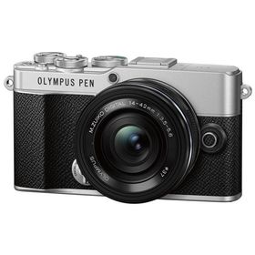 オリンパス OLYMPUS PEN E-P7 14-42mm EZレンズキット シルバー ミラーレス デジタル一眼カメラ 新品 外箱訳あり