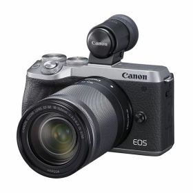 【中古】【1年保証】【美品】Canon EOS M6 Mark II 18-150mm IS STM レンズEVFキット シルバー