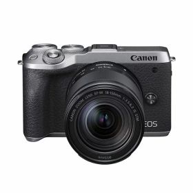 【中古】【1年保証】【美品】Canon EOS M6 Mark II 18-150mm IS STM レンズキット シルバー
