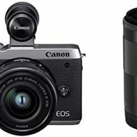【中古】Canon ミラーレス一眼カメラ EOS M6 Mark II ダブルズームEVFキット シルバー EOSM6MK2SL-WZEVFK当店保証30日間 人気モデル 高画質 売れ筋