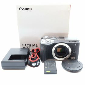 【中古】【1年保証】Canon EOS M6 Mark II ボディ シルバー