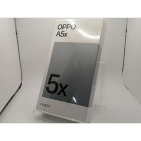 【未使用】Oppo 国内版 【SIMフリー】 OPPO A5x 4GB 128GB ホワイト【静岡】保証期間３ヶ月