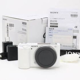 AA- (極上品) SONY ソニー ZV-E10 ボディ ホワイト シャッター回数126 初期不良返品対応 22-75