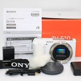 ■美品■ソニーSONY ZV-E10 ボディ ホワイト ウインドスクリーン付き ミラーレス一眼 Body #Z6593