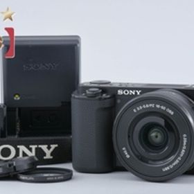 【中古】SONY ソニー α VLOGCAM ZV-E10 パワーズームレンズキット ブラック シャッター回数僅少