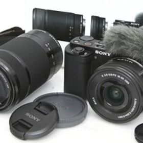 【全額返金保証】美品｜ソニー VLOGCAM ZV-E10Y ダブルズームレンズキット [ブラック]（センサー清掃済み） CA01-R4428-2Q3