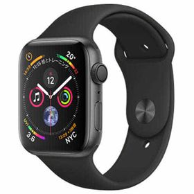 Apple Watch Series 4 GPSモデル 44mm スペースグレイアルミニウムケースとブラックスポーツバンド [MU6D2J/A](状態：本体状態難) スマートウォッチ