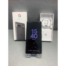 グーグルピクセル(Google Pixel)の美品 SIMフリー Google pixel 7a 128GB チャコール色(スマートフォン本体)