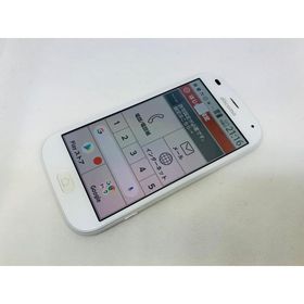 ★送料無料★美品★docomo★らくらくスマートフォン F-42A★ホワイト★0080280010263★SYS★03/11