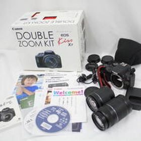 【返品保証】 キャノン Canon EOS Kiss X7 EF-S 55-250mm F4-5.6 IS II 18-55mm F3.5-5.6 IS STM 付属品多数 デジタル一眼 e5210