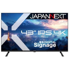 JAPANNEXT IPSパネル搭載 4K大型液晶モニター ［43型 / 4K(3840×2160) / ワイド / 60Hz］ (2年保証) JN-IPS43U-M