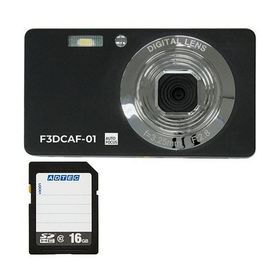 コンパクトデジタルカメラ F3DCAF-01 ＋ SDHCメモリカード 16GB 1セット デジタルカメラ デジカメ カメラ 写真 PC パソコン[21]