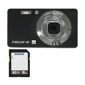 コンパクトデジタルカメラ F3DCAF-01 ＋ SDHCメモリカード 8GB 1セット デジタルカメラ デジカメ カメラ 写真 PC パソコン[21]