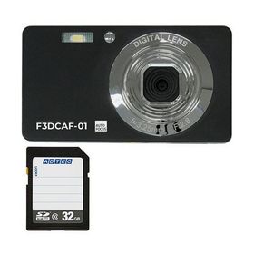 コンパクトデジタルカメラ F3DCAF-01 ＋ SDHCメモリカード 32GB 1セット デジタルカメラ デジカメ カメラ 写真 PC パソコン