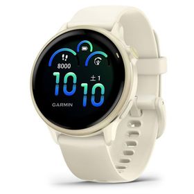 ガーミン vivoactive 6 Bone / Lunar Gold (Suica対応)スマートウォッチ 010-02985-31 返品種別A