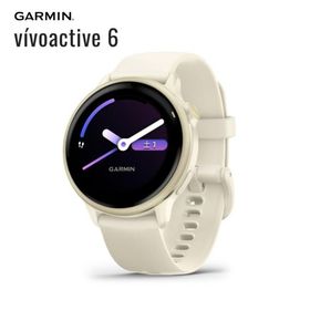 ガーミン vivoactive 6 Bone/Lunar Gold GPS スマートウォッチ GARMIN 010-02985-31 ヘルスモニタリング 音楽再生 スポーツアプリ 動画ワークアウト機能 AMOLED