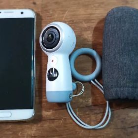 ツーリングに！ Galaxy S7 edge +全天球カメラ gear360